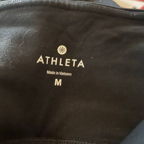 Athleta Medium Black High Rise Copper Zipper Legging - Picture 8 of 8